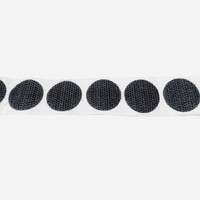 Self Adhesive Dots HOOK BLACK 25mm x 2.5m