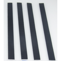 HOOK-LOOP BLACK Straps 19mm x 200mm Length