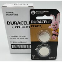 Duracell 3V CR2032 Lithium Button Batteries Twin Box of 6