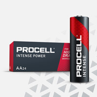 Procell Intense AA 1.5V PX1500 Batteries Carton of 144 in packs of 24