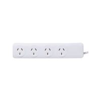 Click White 4 Outlet Standard Powerboard