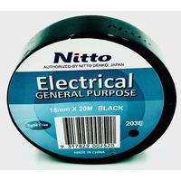 Nitto General Purpose Electrical Tape BLACK Single Roll