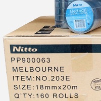 Nitto General Purpose Electrical Tape BLACK Box of 160 Rolls