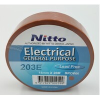Nitto General Purpose Tape Electrical Tape BROWN Single Roll 