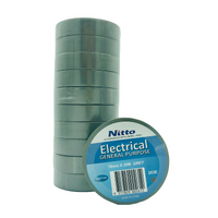 Nitto General Purpose Electrical Tape GREY Pack of 10 Rolls