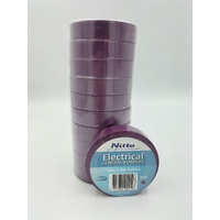 Nitto General Purpose Electrical Tape PURPLE Pack of 10