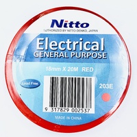 Nitto General Purpose Electrical Tape RED Single Roll 