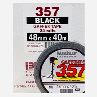 Nashua 357 Gaffer Tape BLACK 48mm - Box 24 Rolls