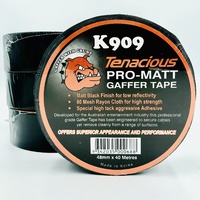 Tenacious RK909 Wrap Gaffer Tape Matte BLACK 48mm 