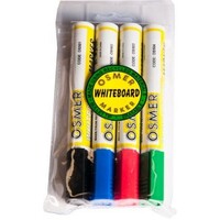 Osmer Whiteboard Marker 4 Pack RED-GREEN-BLUE-BLACK